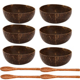 ZENFUN coconut bowls 6-pack for sustainable serving of smoothies and salads.