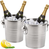 ZENFUN ice bucket 2-pack with handles for easy outdoor entertaining.