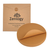 Zenlogy 9-inch round parchment papers fit perfectly in round cake pans for easy release.