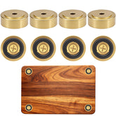 Zepkouel 8-pack brass cutting board feet for stable support and protection