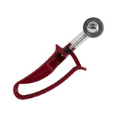 Zeroll 2070 EZ disher with plum handle for easy one-handed scooping.