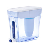 ZeroWater Ready-Pour dispenser front view with 20-cup capacity for family use.