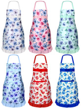 Zhanmai floral apron set with six patterns for stylish cooking at home.