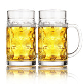 ZHENGYAOYANG freezer beer mug with handle offers sturdy grip and 20 oz capacity.