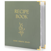 ZICOTO aesthetic recipe binder with waterproof cover, ideal for cooking sessions