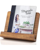 ZICOTO beautiful cookbook stand on counter for hands-free cooking.