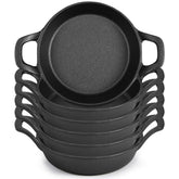 Ziliny mini cast iron skillet top view for small portions