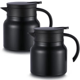Ziliny thermal carafe front view in black, two-pack for gatherings