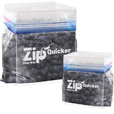 Zip Quicker bag holder gallon stand keeps large bags upright for quick filling.