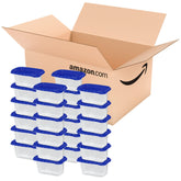 Ziploc mini rectangle containers stackable for meal prep and leftovers.