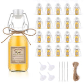 zjdbset swing-top glass bottle for vanilla extract shows clear visibility and leak-free storage.