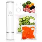 ZLTMYI handheld vacuum sealer in use preserving freshness during meal prep.