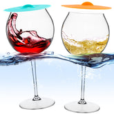 ZMARKRAFT floating wine glasses with pool lid for poolside sipping