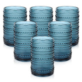 ZMOWIPDL vintage hobnail glass set with embossed texture and non-slip grip