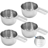 Zmpkhba 4-pack measuring cups with 240 ml capacity for accurate dry measurements