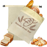 Zndsui sourdough bread bag roll close-up shows reusable storage solution.