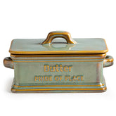 Zoeeker butter dish with lid keeps butter fresh on the counter.