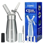 ZOEMO professional whipper bottle in full metal finish for lasting kitchen use