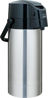 Zojirushi Air Pot lever pump in action for quick servings