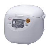 Zojirushi Micom 10-cup rice cooker front view showing compact design