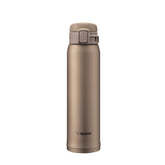 Zojirushi stainless mug beige gold exterior for daily hydration.