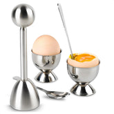 ZOKLU egg cracker topper set assembly showing compact, ready-to-use design.