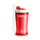 ZOKU Jumbo Slush Maker inner-core frozen, enabling ice-free single servings in minutes.