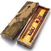 ZOMCHAIN Dragon and Phoenix chopsticks set with holder, reusable and elegant for everyday meals.