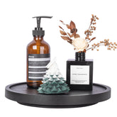 Zoocatia Wood Lazy Susan with rotating base for easy reach and organized storage.