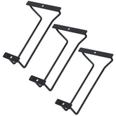 Zoohot 7-Inch Black Wine Glass Rack under cabinet 3-pack for organized stemware storage