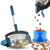 Zozen Nut Gatherer Roller side view shows quick standing pickup for nuts