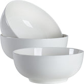 Zscera 60 oz pho bowl set of 3 in off-white; 8-inch capacity for generous portions.