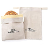 ZSHLXM beeswax bread bags 2-pack in XL 12x17 keep bread fresh.