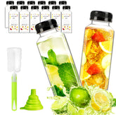 ztarraum 12oz plastic juice bottle with tamper-proof lid for secure storage