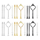 ZUDKSUY crown-type cake tray on a three-tier stand for elegant displays.