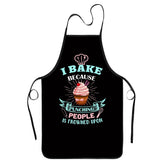 zukmvuh funny baking apron for women, front view showing witty kitchen design and comfort