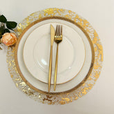 Zulaniu gold disposable placemats with metallic foil mesh for party table decor