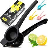 Zulay Kitchen lemon squeezer top view with ergonomic handle.