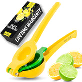 Zulay Kitchen 2-in-1 lemon squeezer front view for fast juice extraction