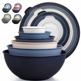 Zulay Kitchen navy ombre mixing bowls set in a nest for space-saving prep