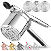 Zulay Kitchen potato ricer with 15 oz basket and three discs for fluffy mash