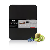 ZVP thick TPU cutting board with flat, stable surface for precise chopping.