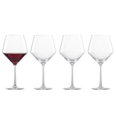 Zwiesel Glas Pure Burgundy wine glass front view showcases elegant bowl for bold red wines