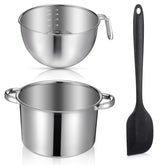 Zyghjort double boiler set on stove for precise melting without scorching