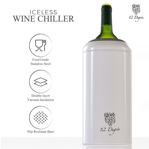 12 Degrés matte white finish adds modern style to home entertaining.
