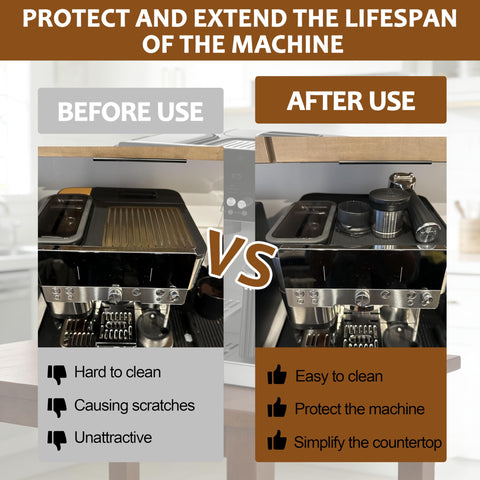 131763310 Ninja Luxe heat-resistant top mat stays stable on the machine's edge