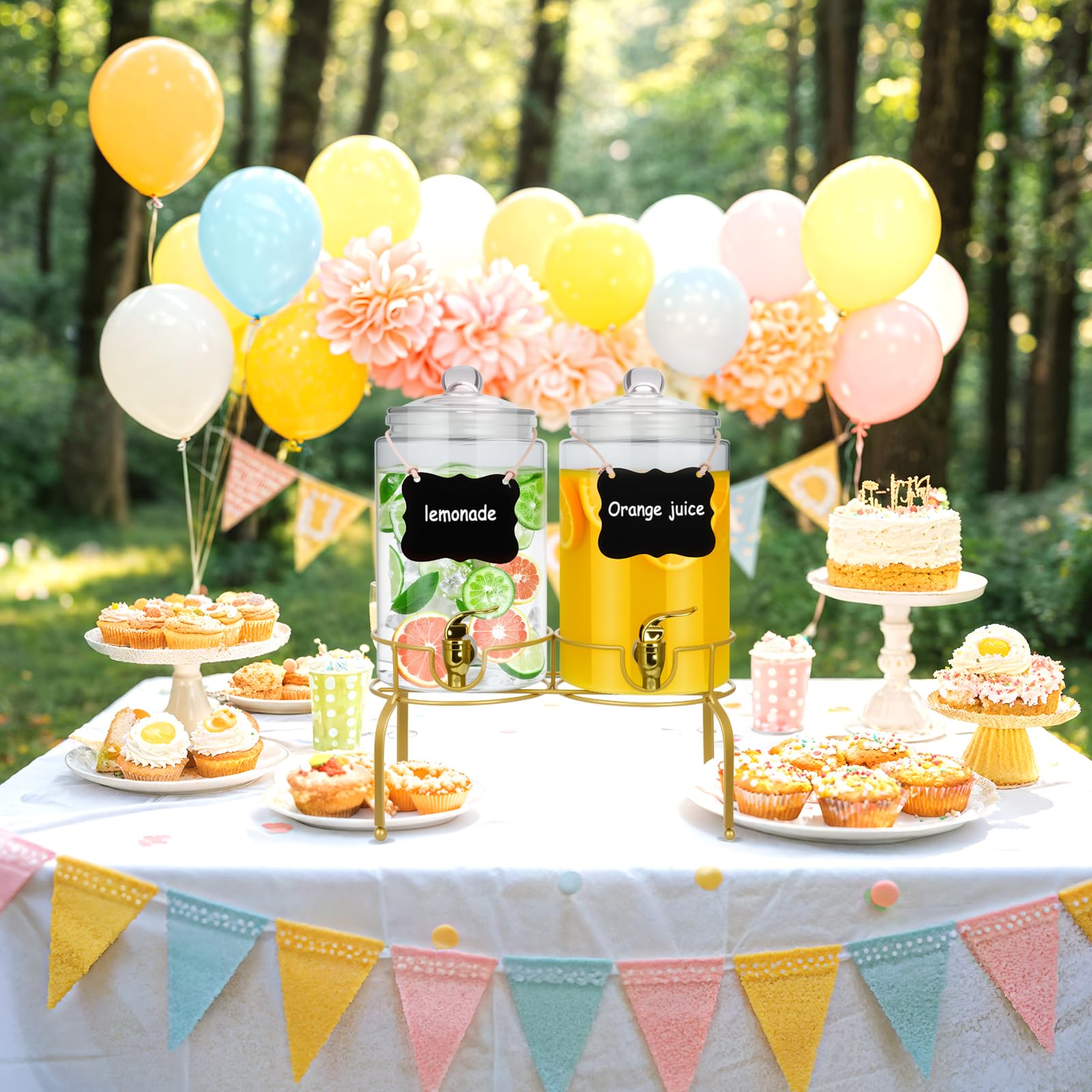 1ZIZIFA8 party set suits lemonade and iced tea for entertaining.