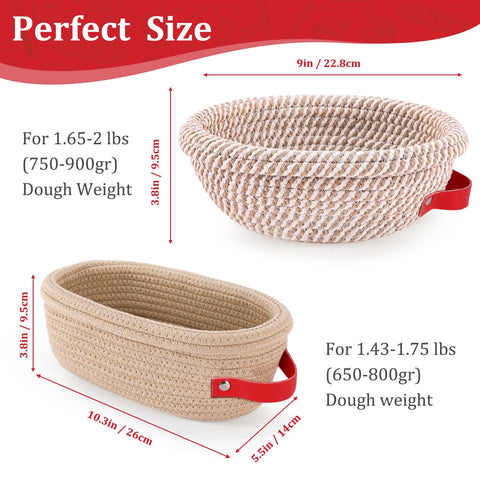 24SHEN removable liners for banneton prevent sticking and easy cleanup