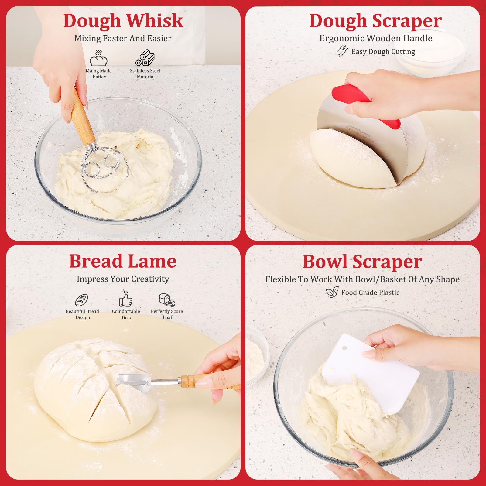 24SHEN silicone brush and whisk duo for even moisture and mixing
