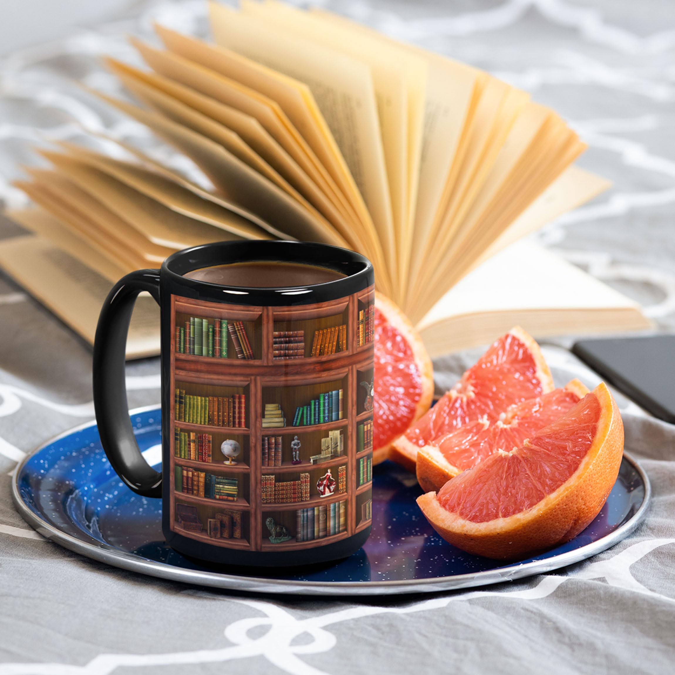 2IMT Books Mug cozy desk scene for reading breaks